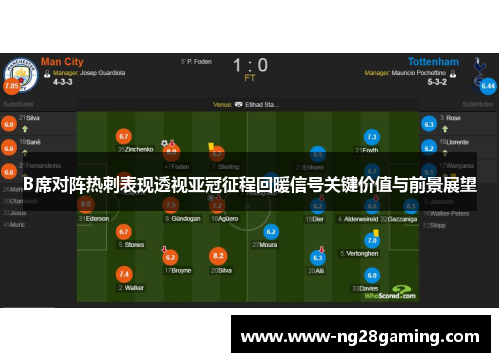 B席对阵热刺表现透视亚冠征程回暖信号关键价值与前景展望